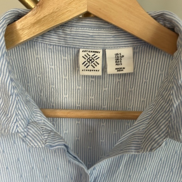 100% cotton sleep shirt womens size small Artisian NY - Picture 2 of 5